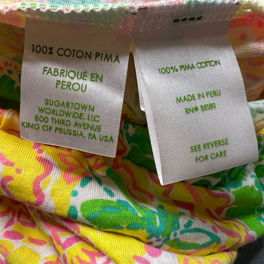 Lilly Pulitzer Strapless Romper Short Set Pima Cotton Pockets Size XL 2014 - Picture 5 of 11